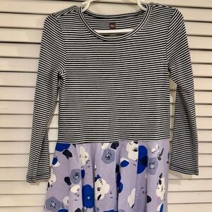 Tea Collection Striped and Floral Dress 4T